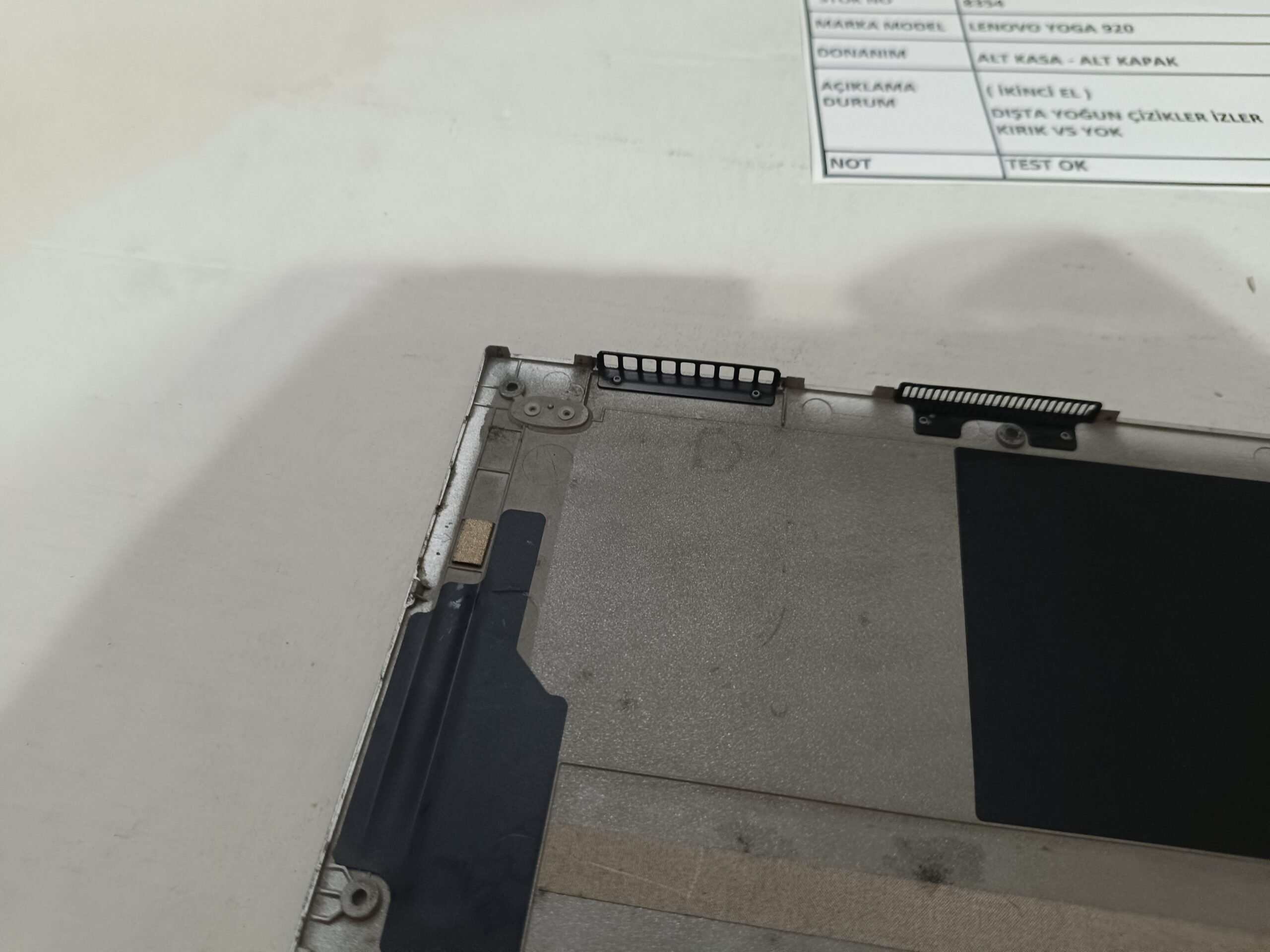 LENOVO YOGA 920 ORJİNAL ALT KAPAK - METAL ALT KAPAK - Görsel 6