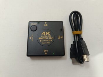 3 PORT HDMI SWITCH 4K 1080P ( HDMI 1.4 ) 3 GİRİŞ 1 ÇIKIŞ