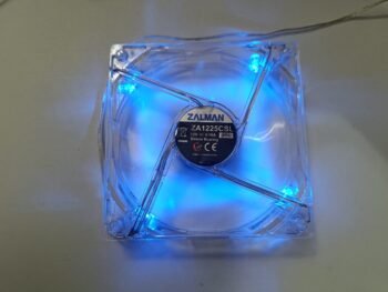 ZALMAN ( ZA1225CSL ) MAVİ LED IŞIKLI 12V KASA FANI ( 12*12 CM KARE )