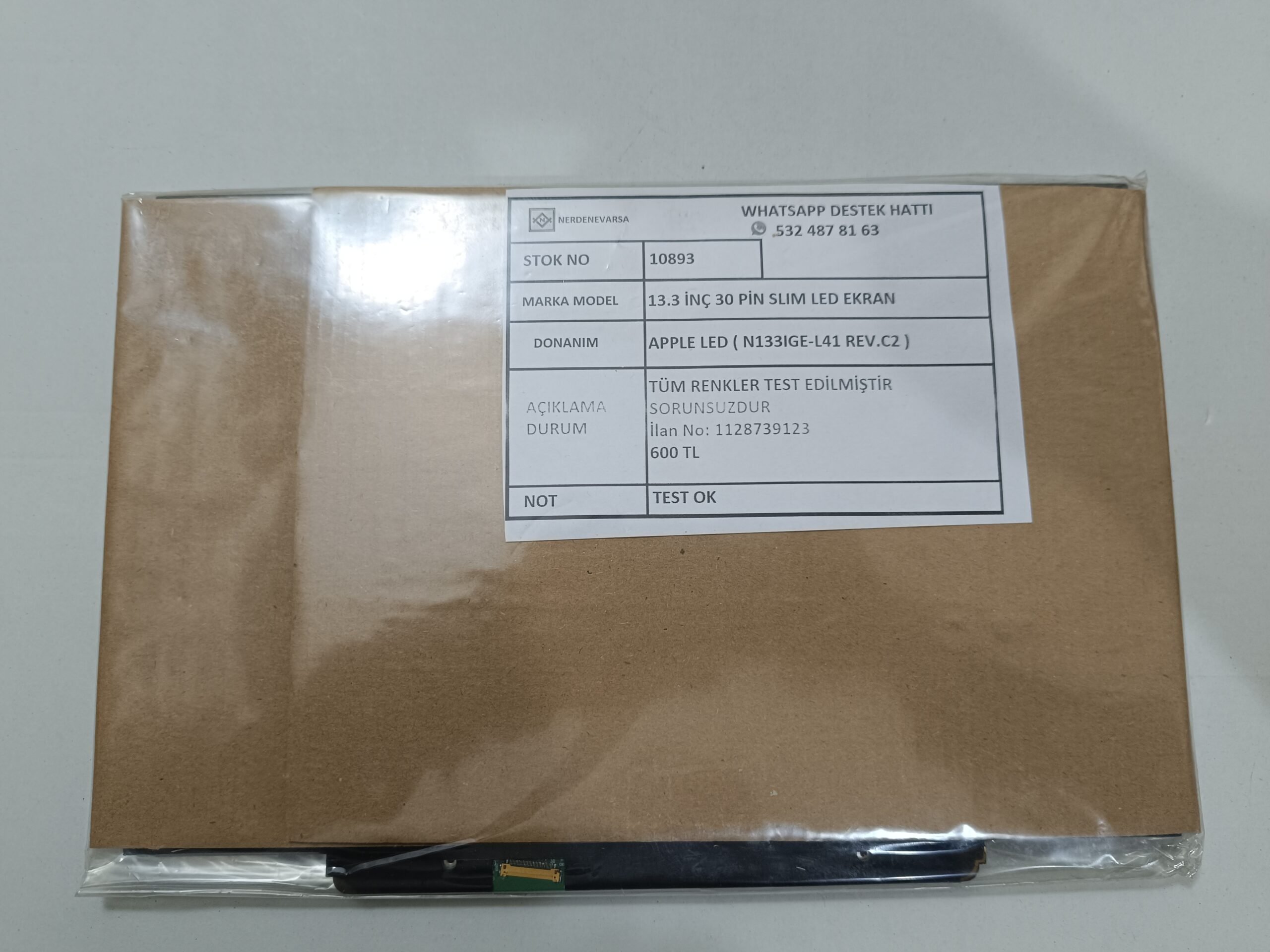 CMO N133IGE -L41 Rev.C2 13.3 İNÇ 30 PIN SLIM APPLE LED PANEL - Görsel 3