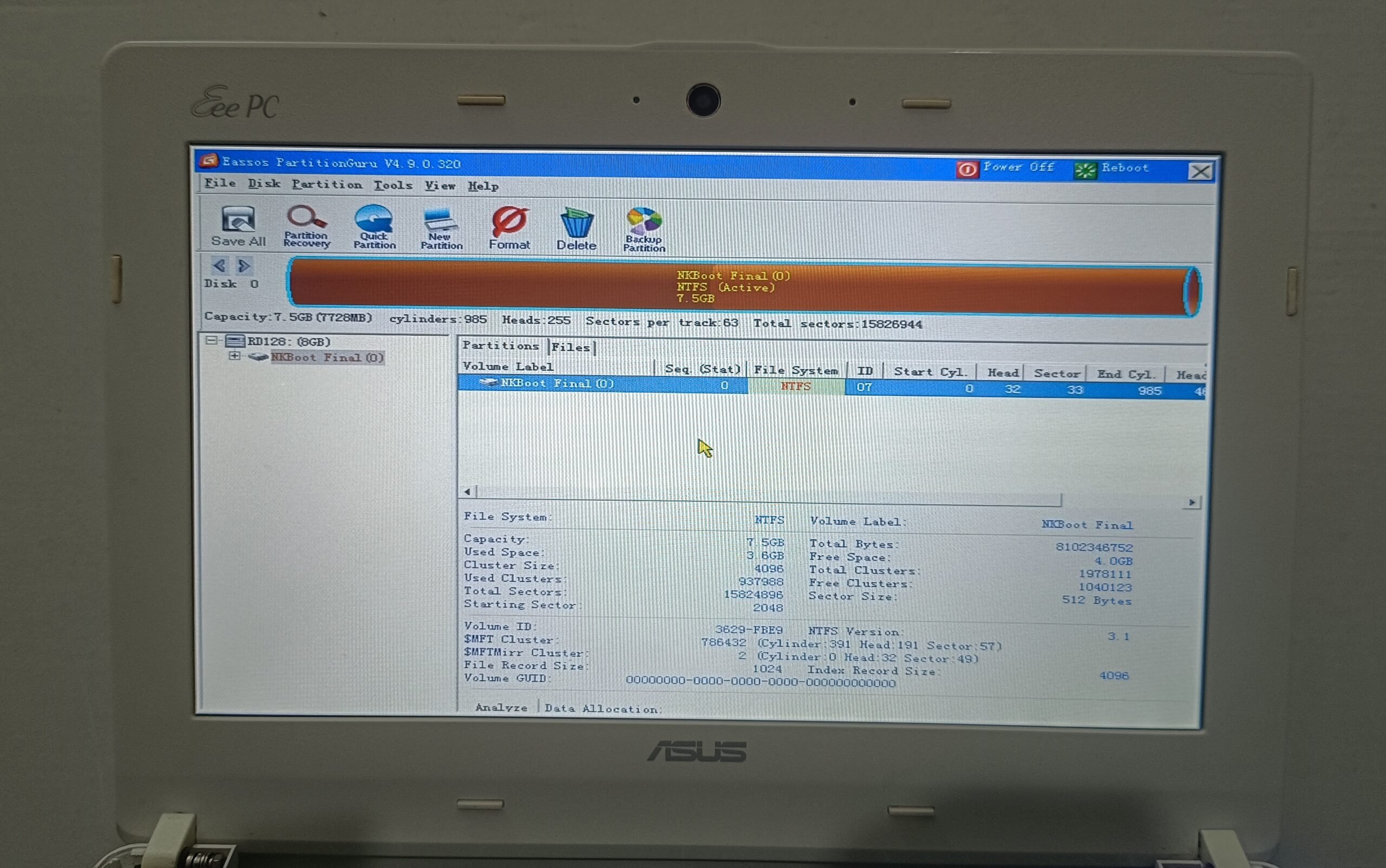 ASUS EEEPC X101CH KOMPLE BEYAZ KASALI TAKIM LCD EKRAN - Görsel 4