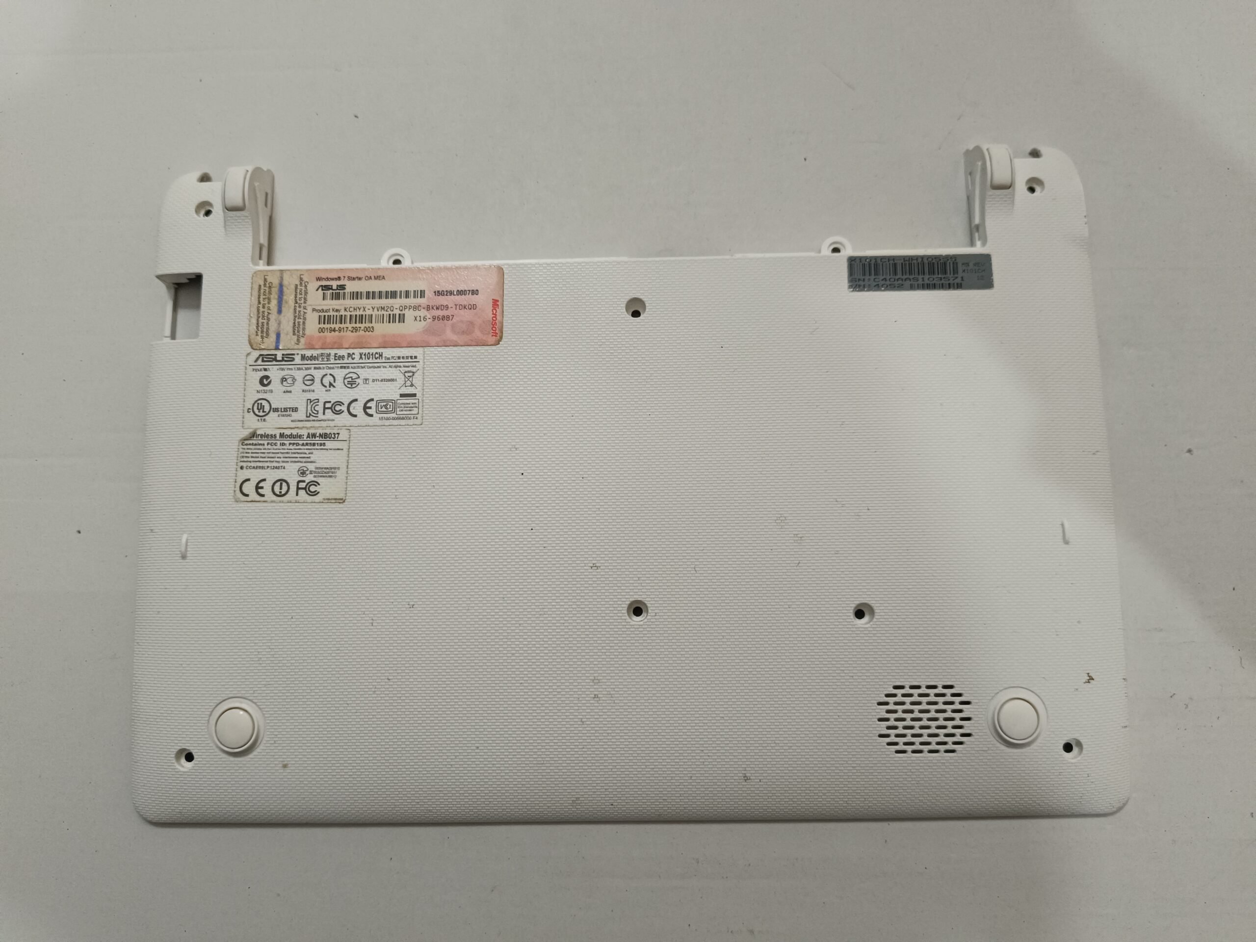 ASUS EEEPC X101CH ORJİNAL ALT KASA BOTTOM CASE BEYAZ
