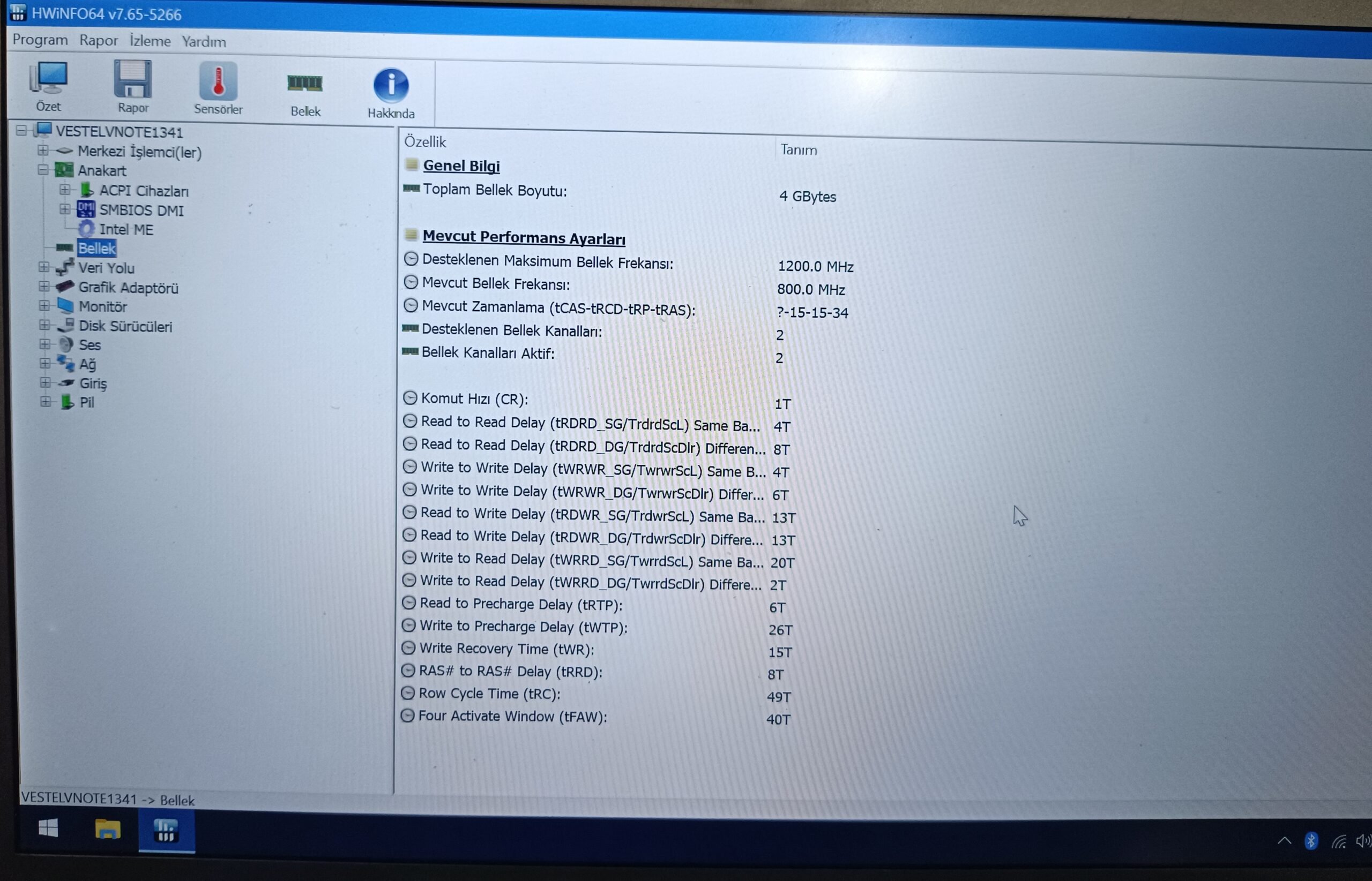 VESTEL VNOTE 1341 LAPTOP ANAKART HATASIZ SORUNSUZ - Görsel 8