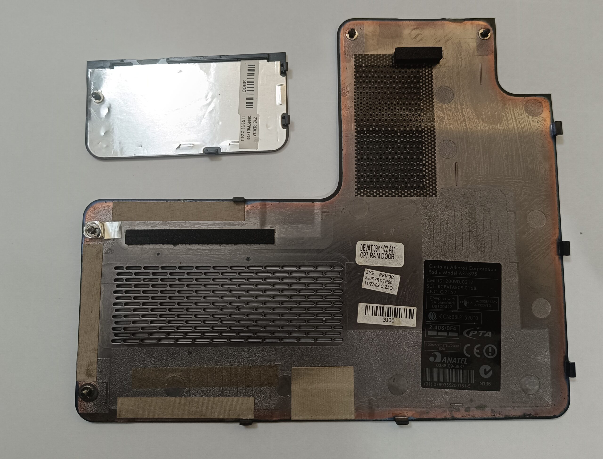 HP COMPAQ CQ71 ORJİNAL ALT SERVİS KAPAKLARI HDD RAM KAPAĞI - Görsel 4