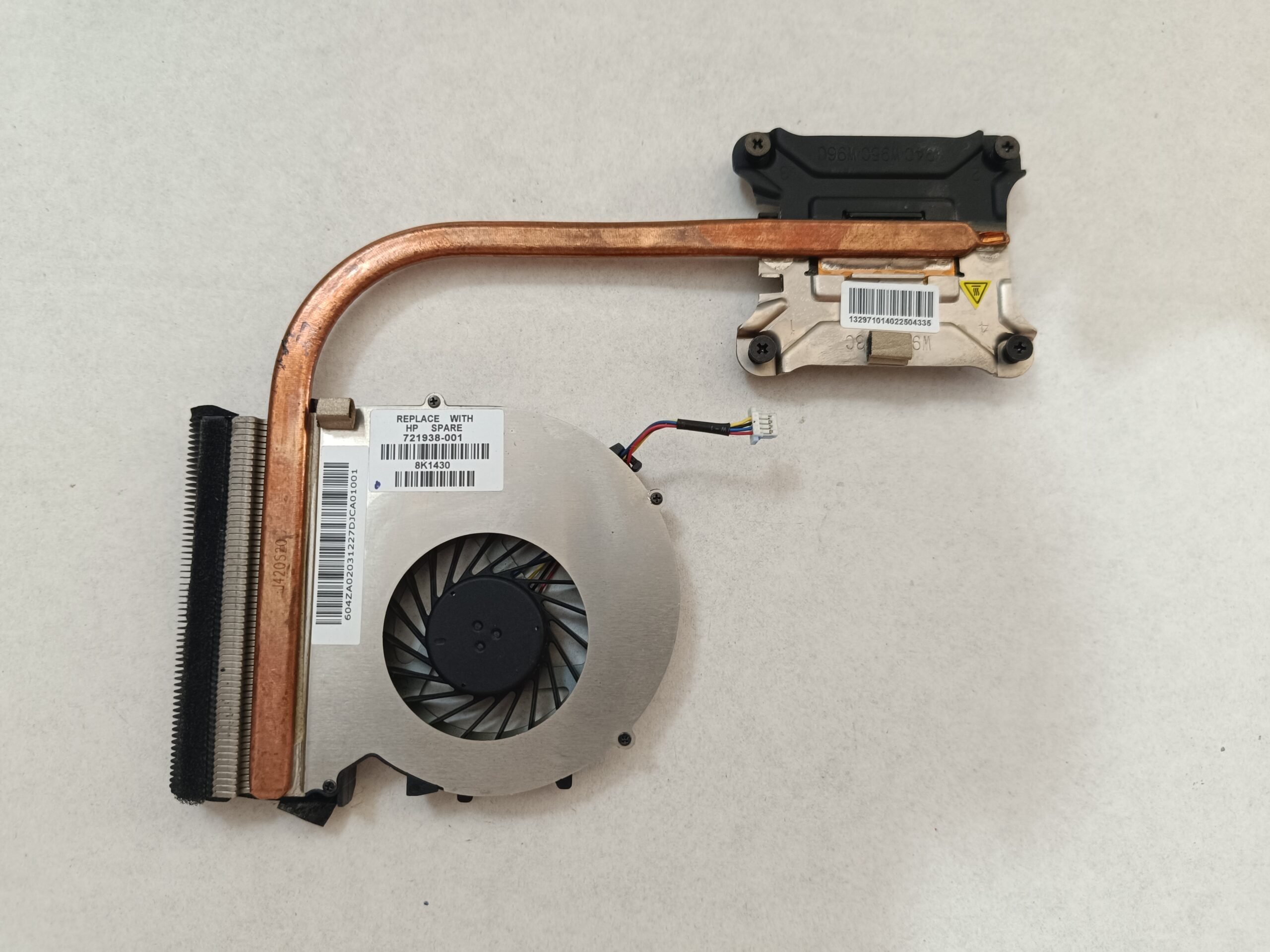 HP 450 G1 ORJİNAL İŞLEMCİ FANI + SOĞUTUCU FAN BAKIRI