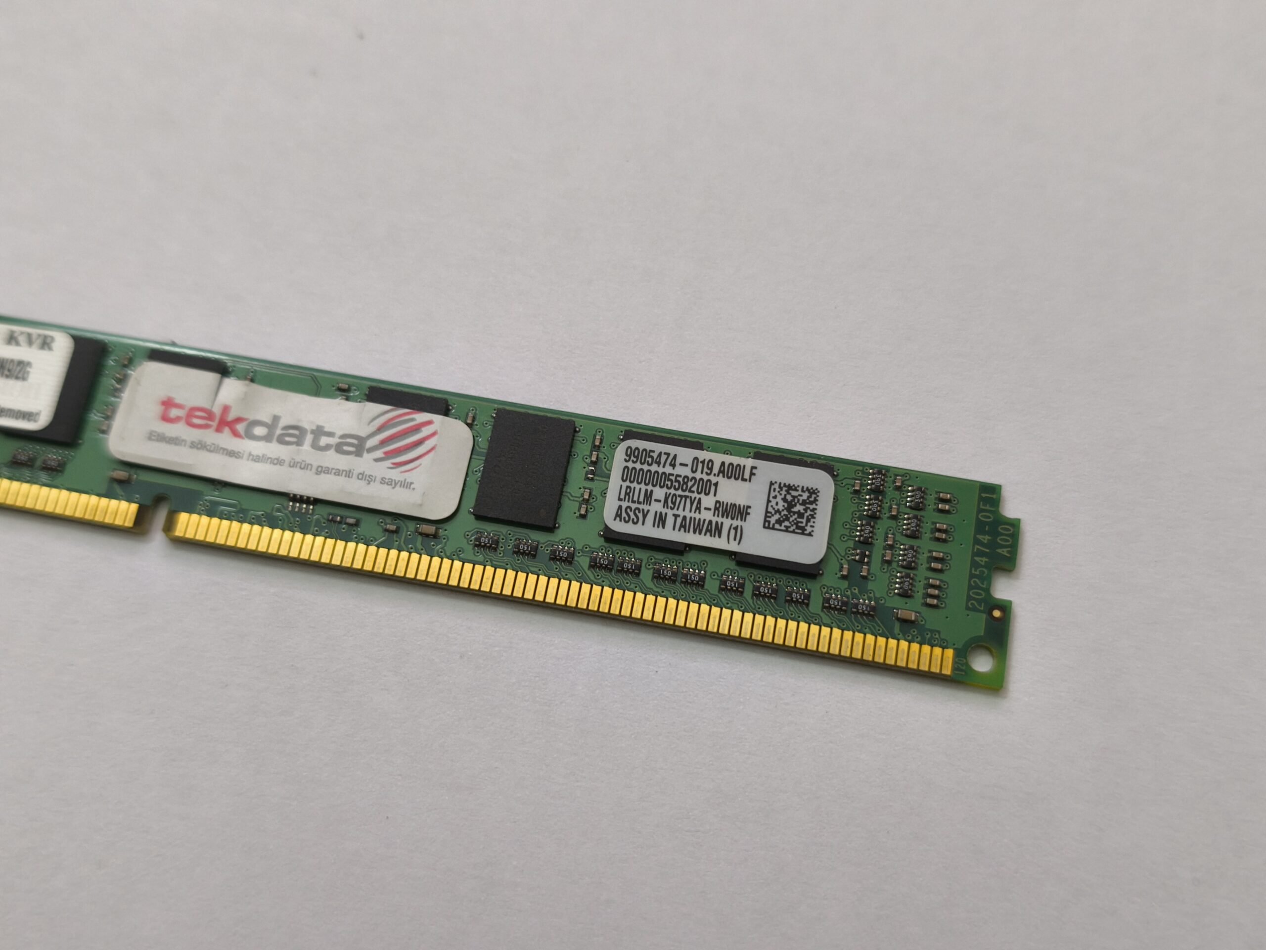 KINGSTON 2GB 10600S 1333 MHz DDR3 CL9 KVR11333D3S8N/2G RAM BELLEK - Görsel 4