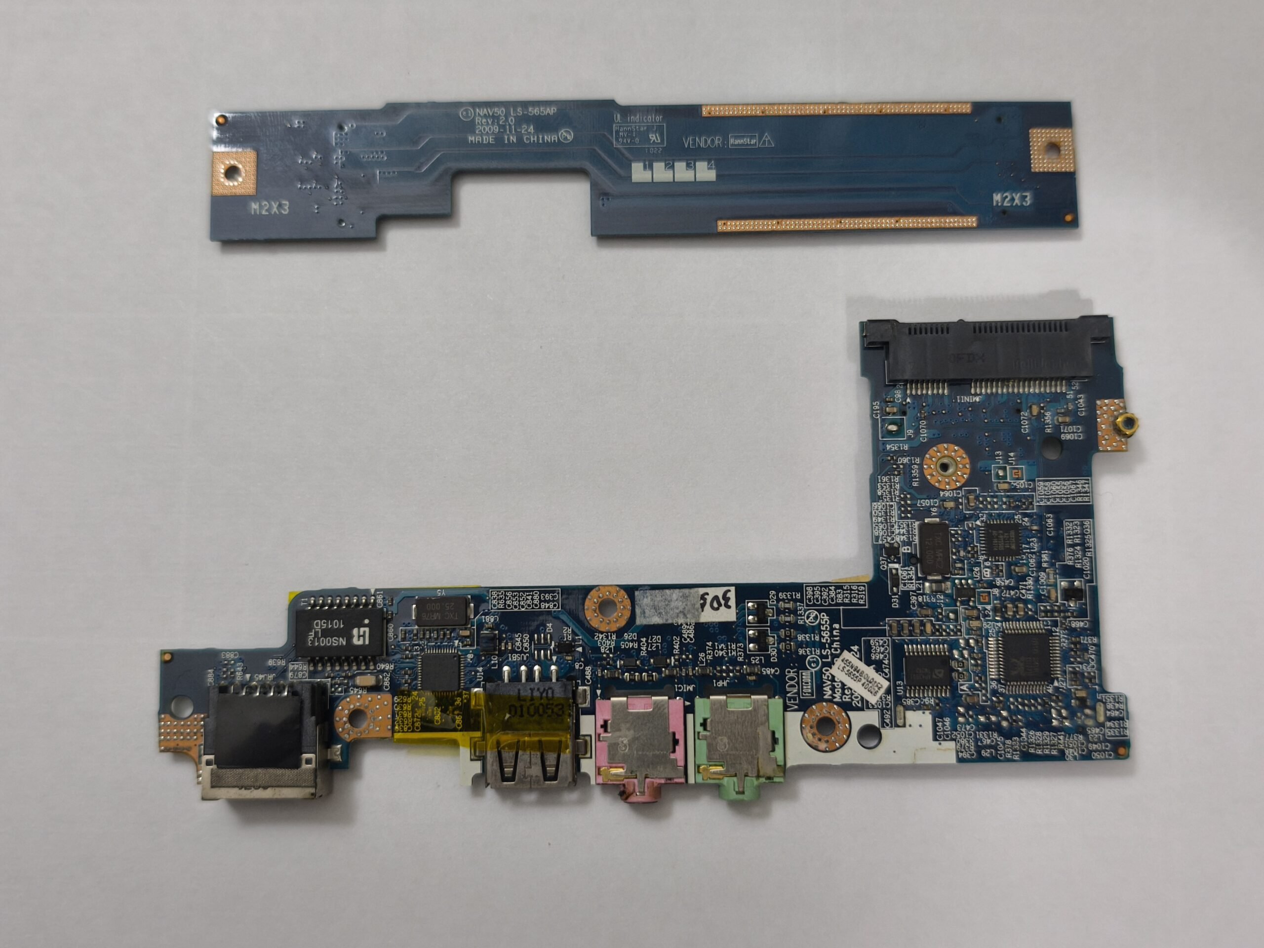 ACER ASPIRE ONE AOD256 NAV70ORJİNAL YAN USB 3.5mm SES GİRİŞ BORDU - Görsel 3