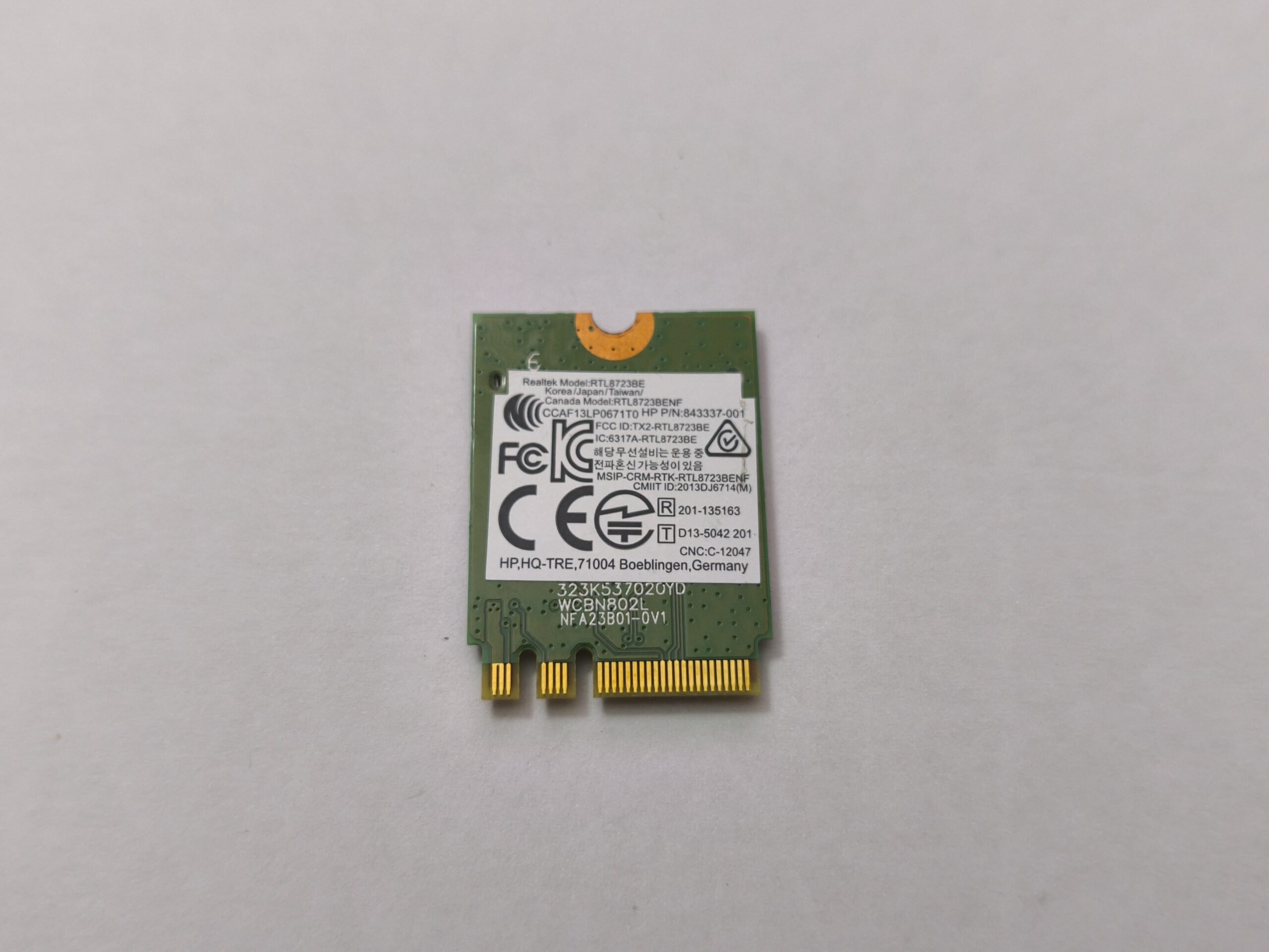 RLT 8723BE RTL8723BENF 300Mbps HP x360 CONVERTIBLE 11-u003nt ORJİNAL WIRELESS KARTI - Görsel 2