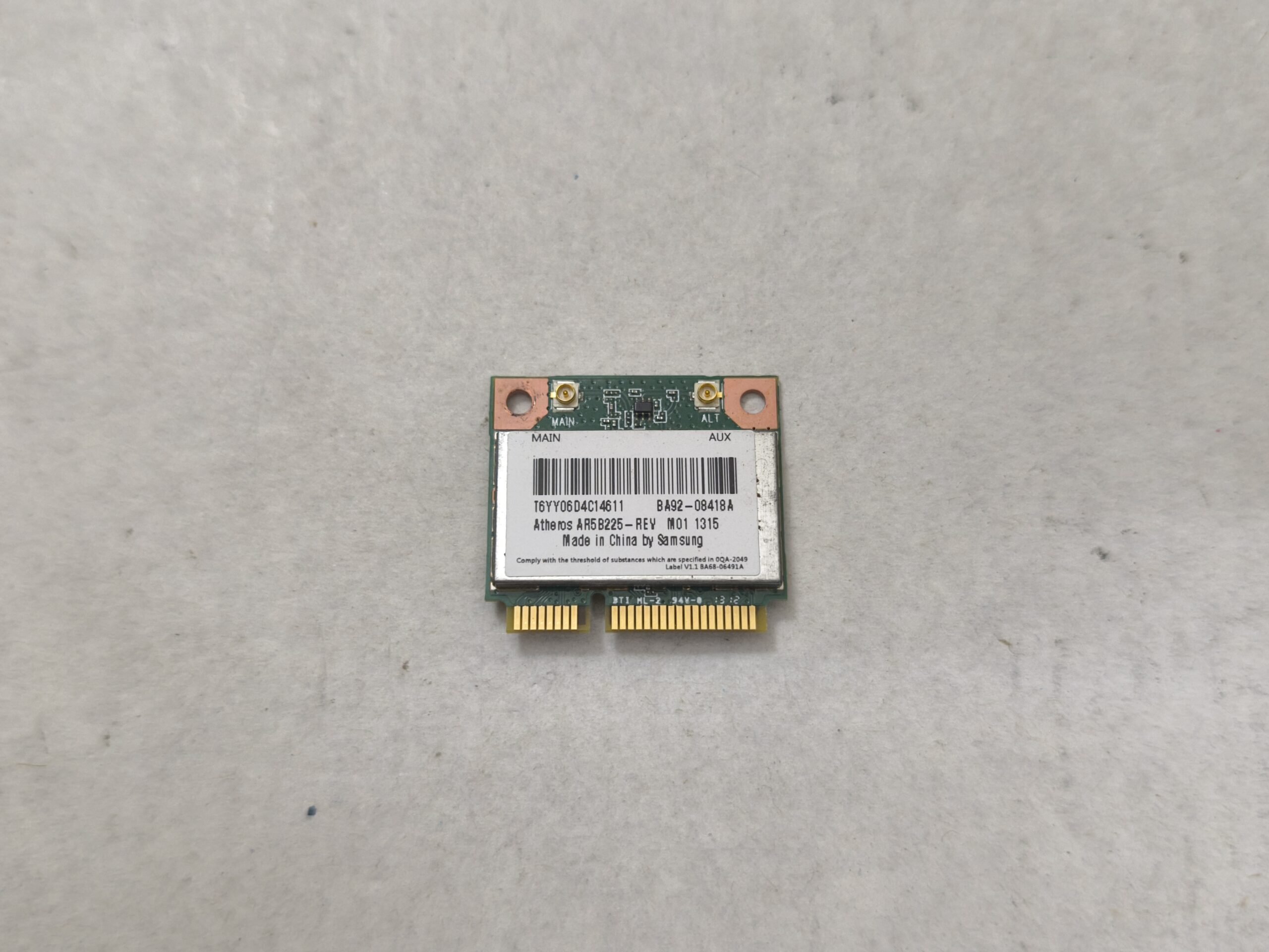 ATHEROS AR5B225 SAMSUNG 300E NP300E5V ORJİNAL WIFI KARTI