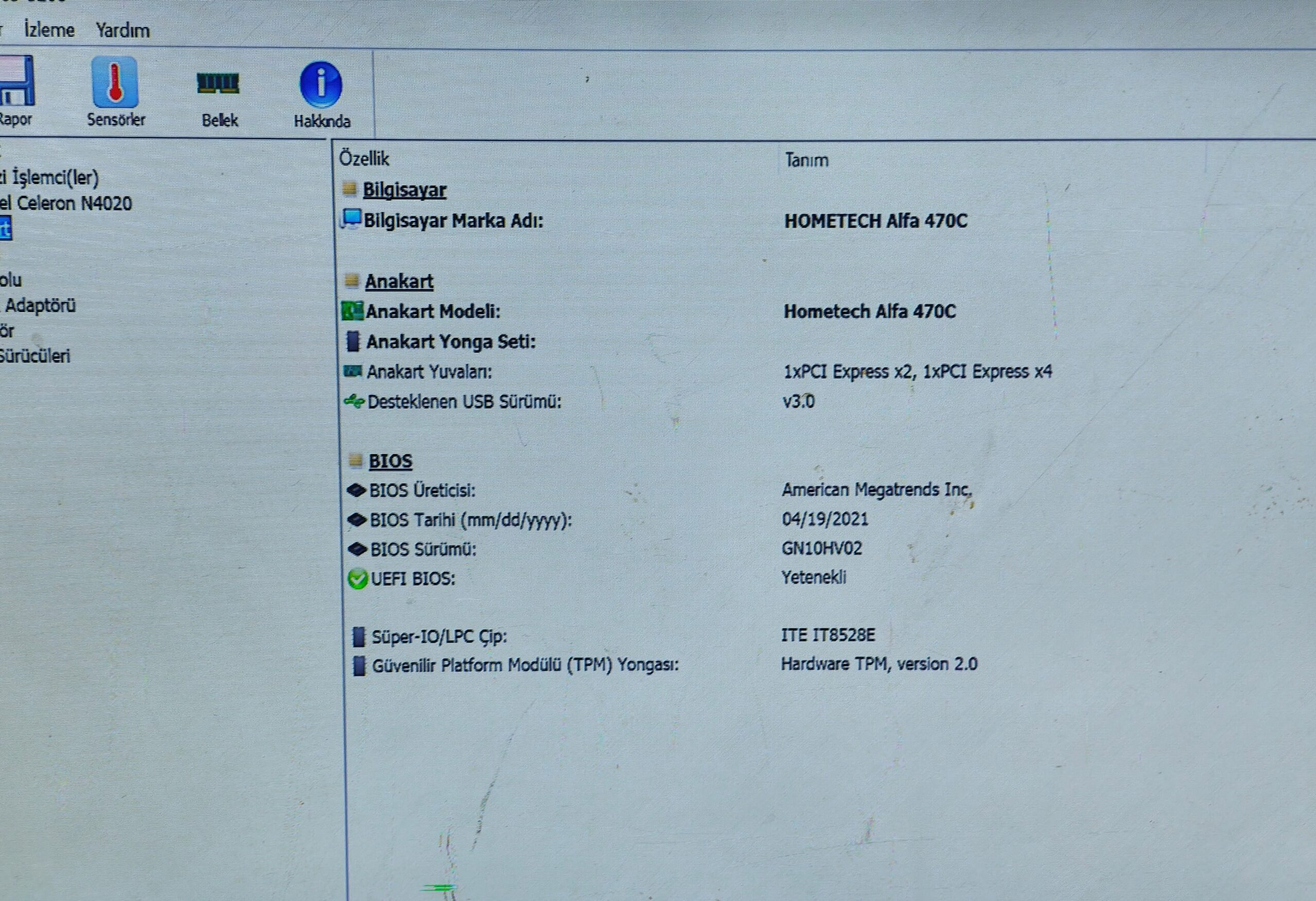 HOMETECH ALFA 470C ANAKART 4/128GB HATASIZ SORUNSUZ - Görsel 17