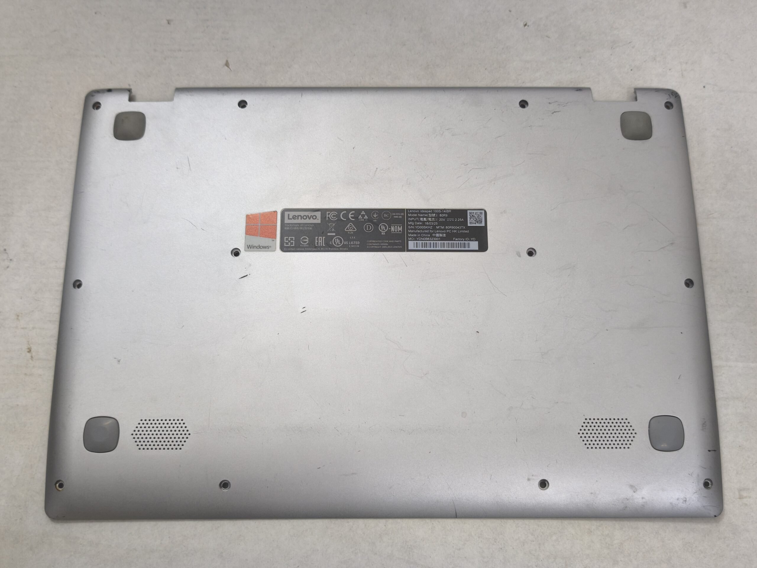 LENOVO 100S-14IBR 80R9 ORJİNAL ALT KAPAK ALT KASA