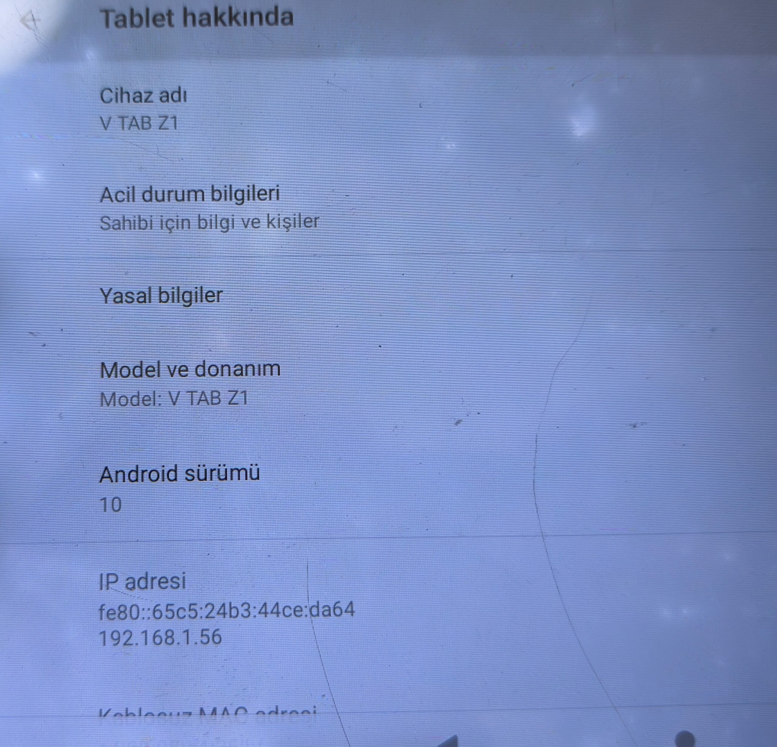 VESTEL VTAB Z1 ANAKART 4/64GB HATASIZ SORUNSUZ - Görsel 9