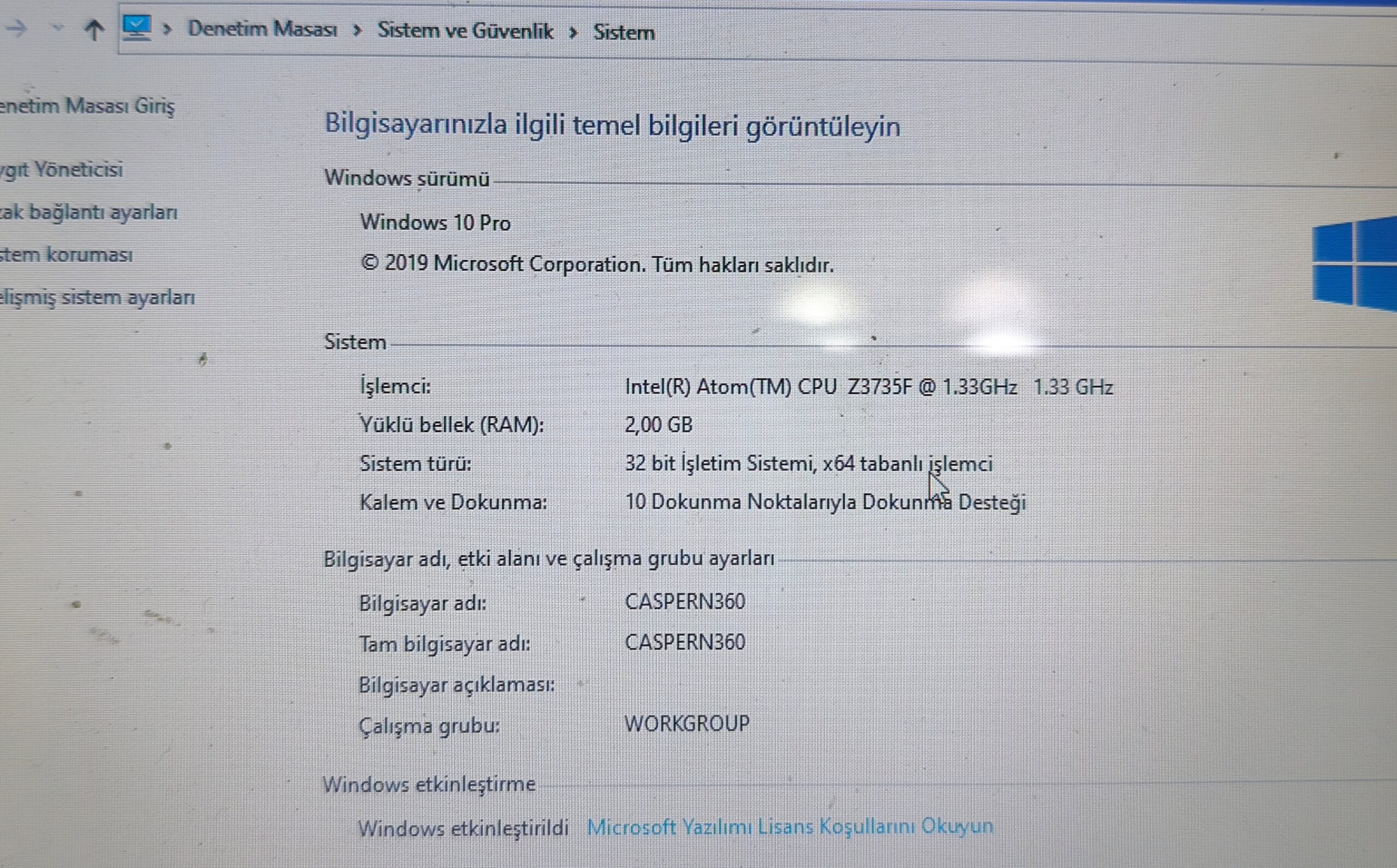CASPER N360 ANAKART 2/64GB HATASIZ SORUNSUZ - Görsel 6