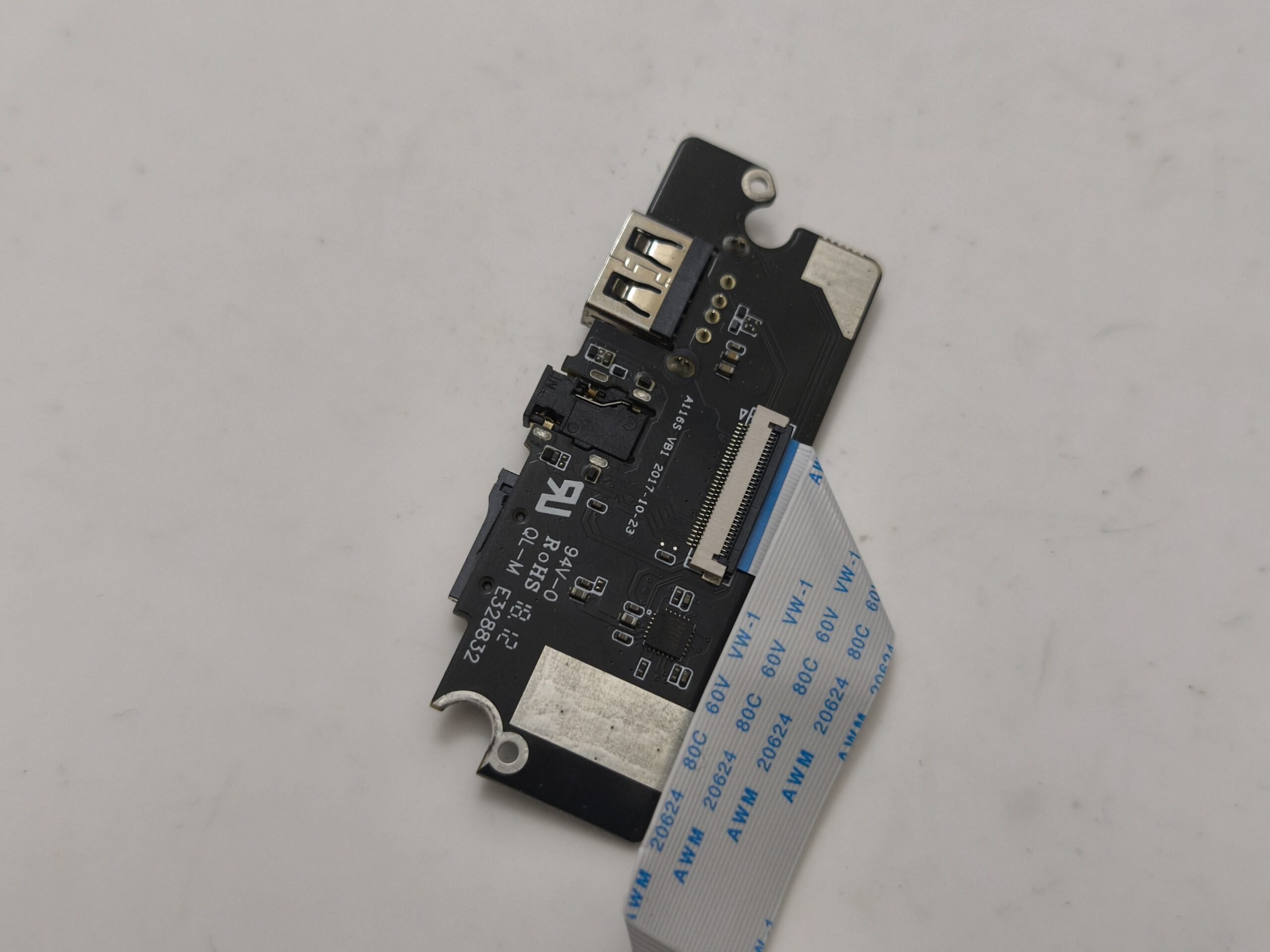 HOMETECH 400C HT14S ORJİNAL YAN USB SD KART 3.5mm SES GİRİŞ BORDU - Görsel 2