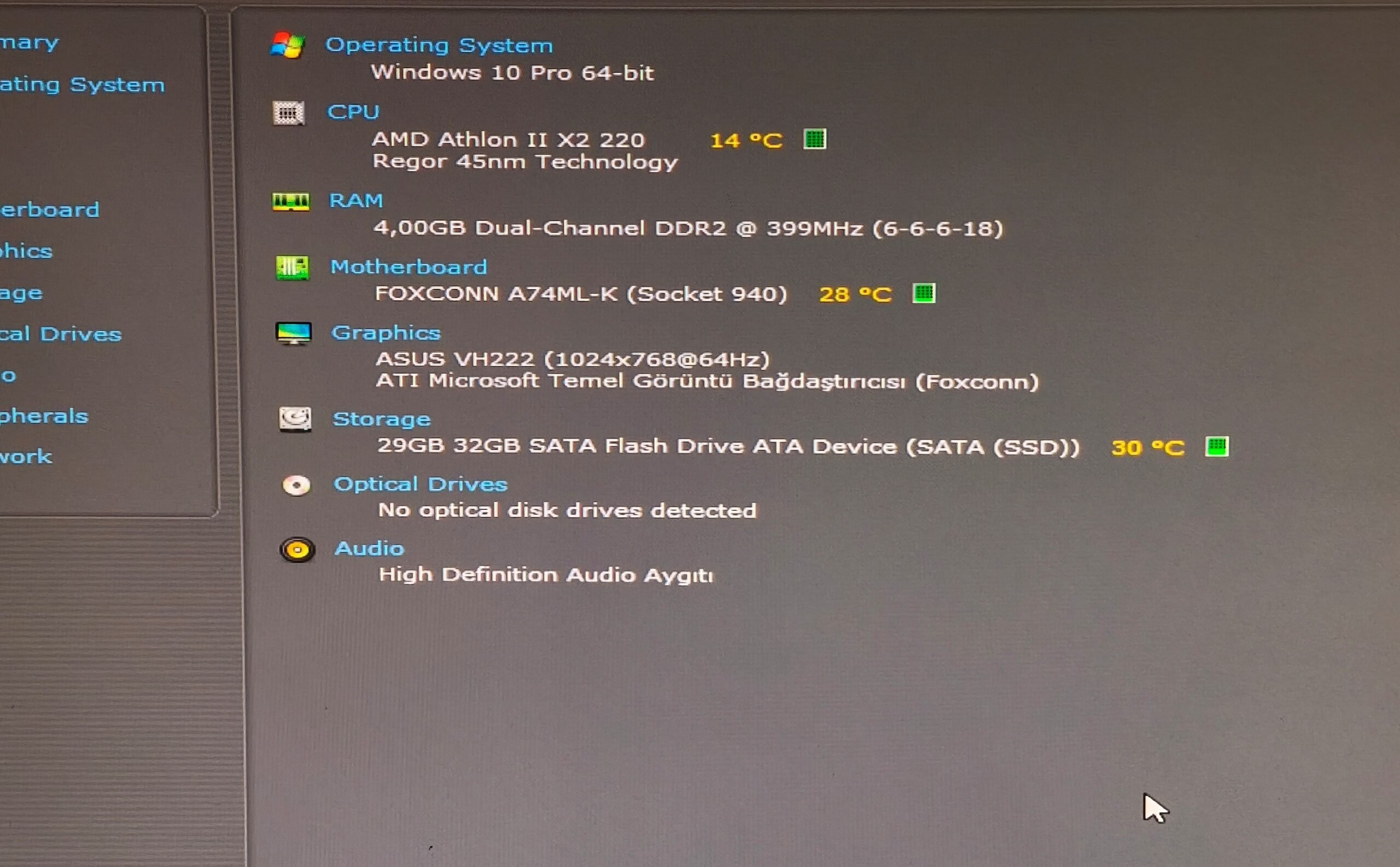 FOXCONN A74ML-K AMD SOKET AM2+/ AM3 ANAKART ATHLON II X2 220 İŞLEMCİLİ - Görsel 11