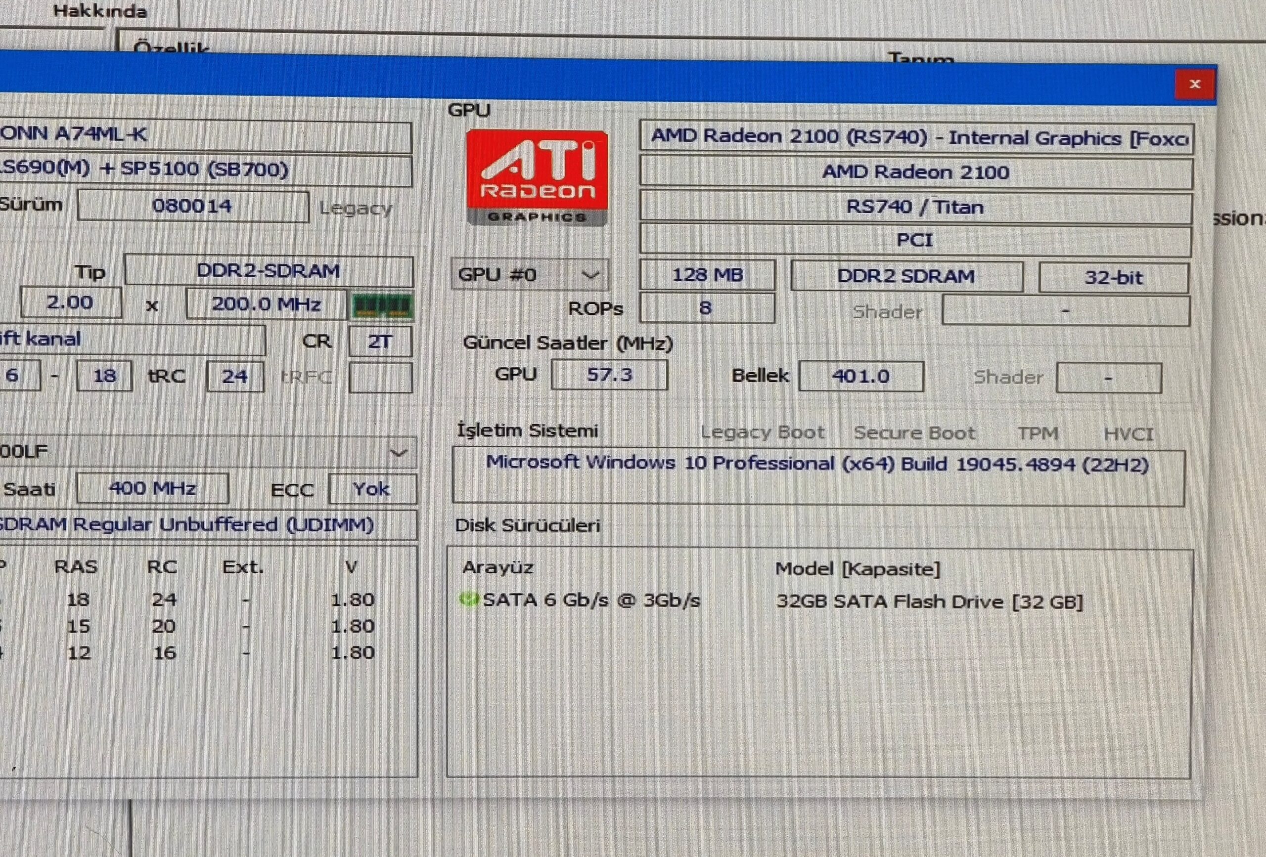 FOXCONN A74ML-K AMD SOKET AM2+/ AM3 ANAKART ATHLON II X2 220 İŞLEMCİLİ - Görsel 15