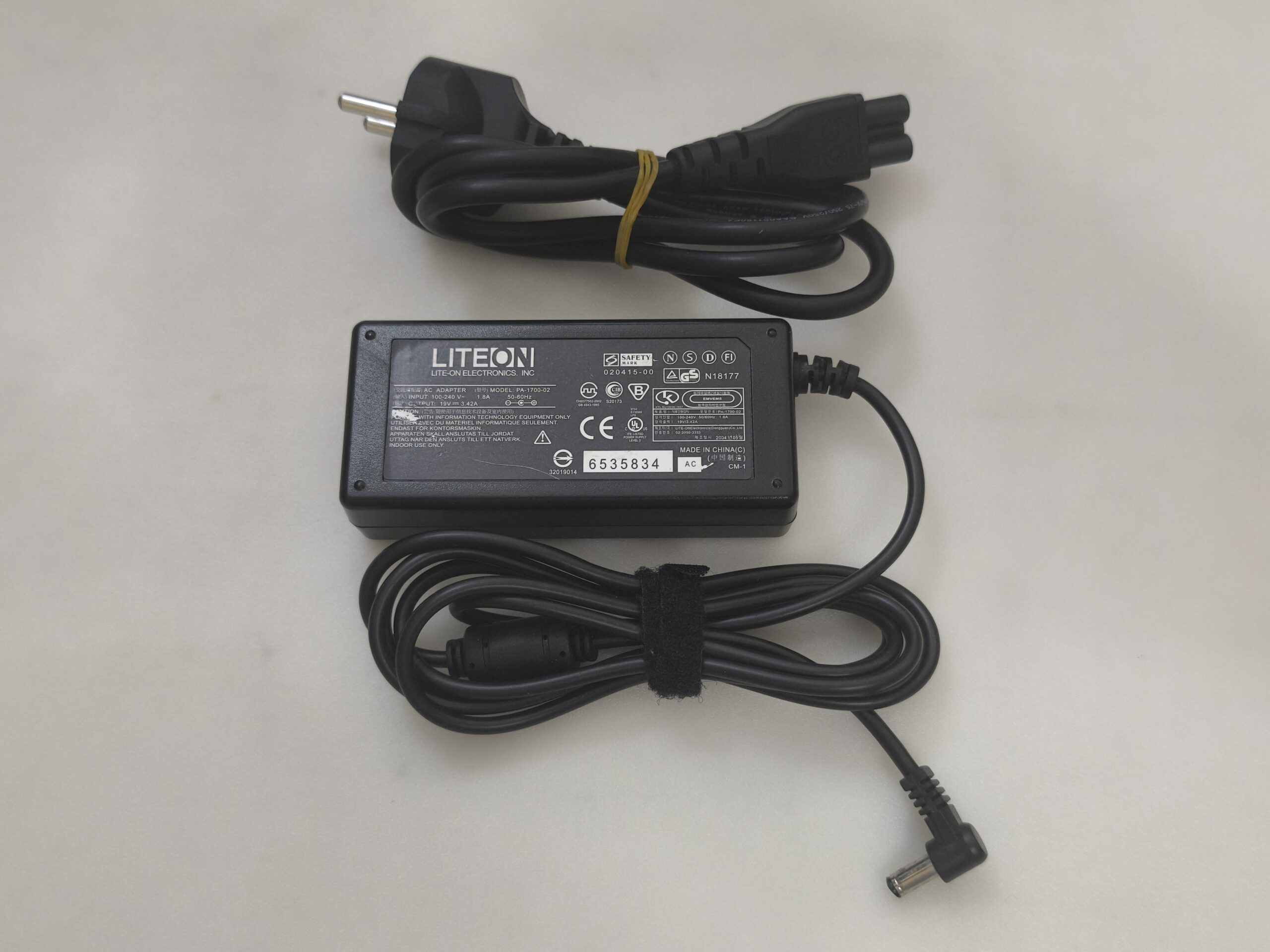 LITE-ON 19V 3.42A 65W 5.5*2.5mm STANDART UÇ ACER CASPER TOSHIBA ADAPTÖR
