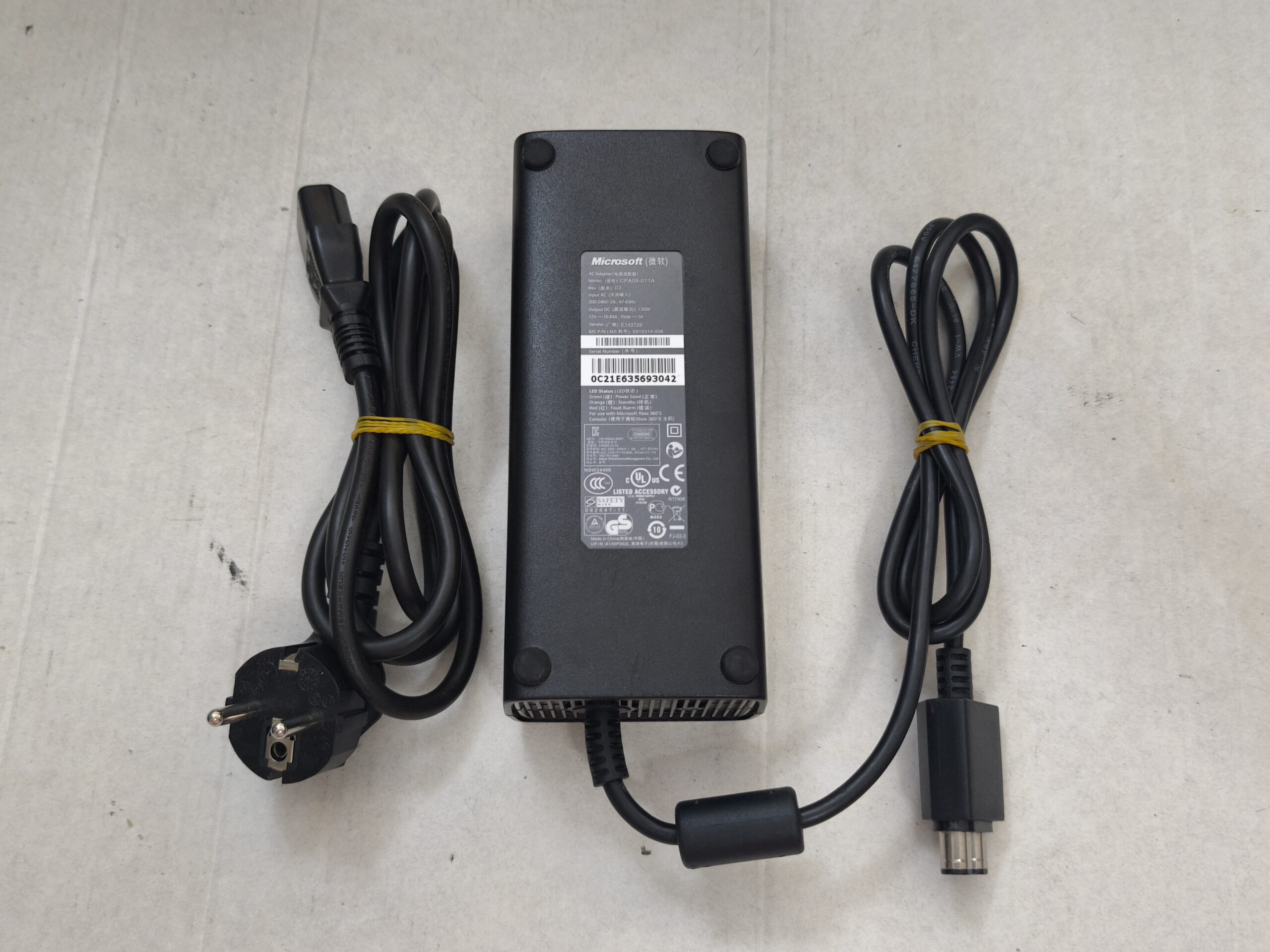 MICROSOFT XBOX 360 S ( SLIM ) ORJİNAL KONSOL ADAPTÖR CPA09-011A